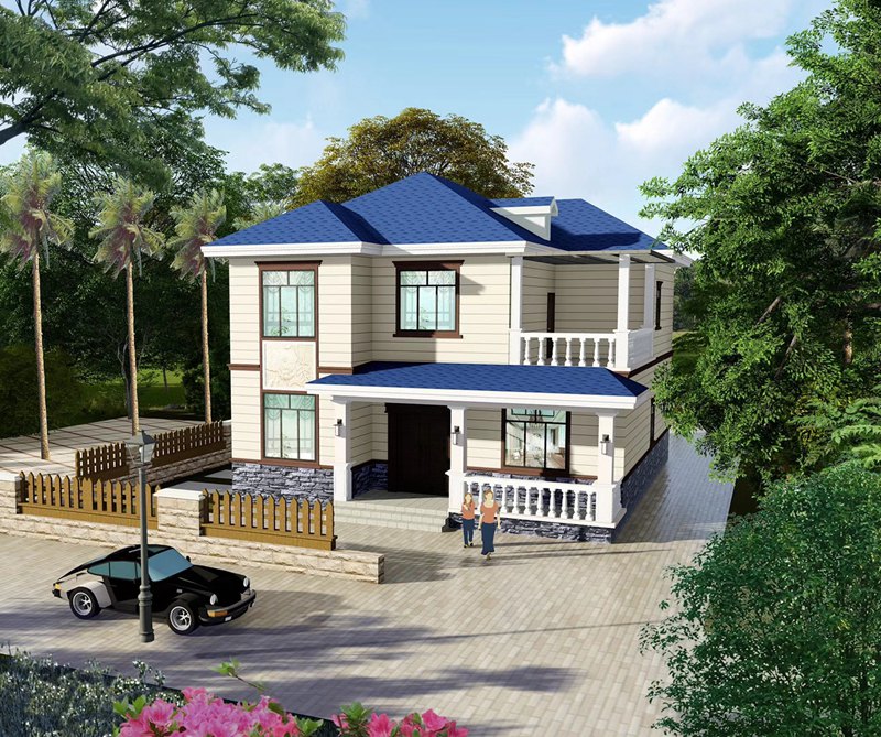 2020年下半年4套最新款經典輕鋼別墅戶型圖推薦(圖2) 睿婕房屋科技